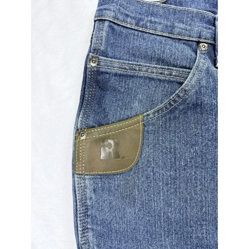 Wrangler RIGGS Workwear Jeans Mens 42x32 Advanced Comfort 5 Pocket Blue Denim